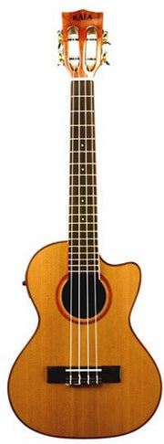 Kala Cedar Top/Acacia Tenor Uke- Cutaway with Pickup KA-ATP-CTG-CE - Jakes Main Street Music